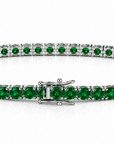 Hand Movie Wearing Tennis Bracelet Round 4 Prong Created