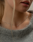 TINY SINGLE STONE NECKLACE