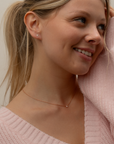 TINY SINGLE STONE NECKLACE
