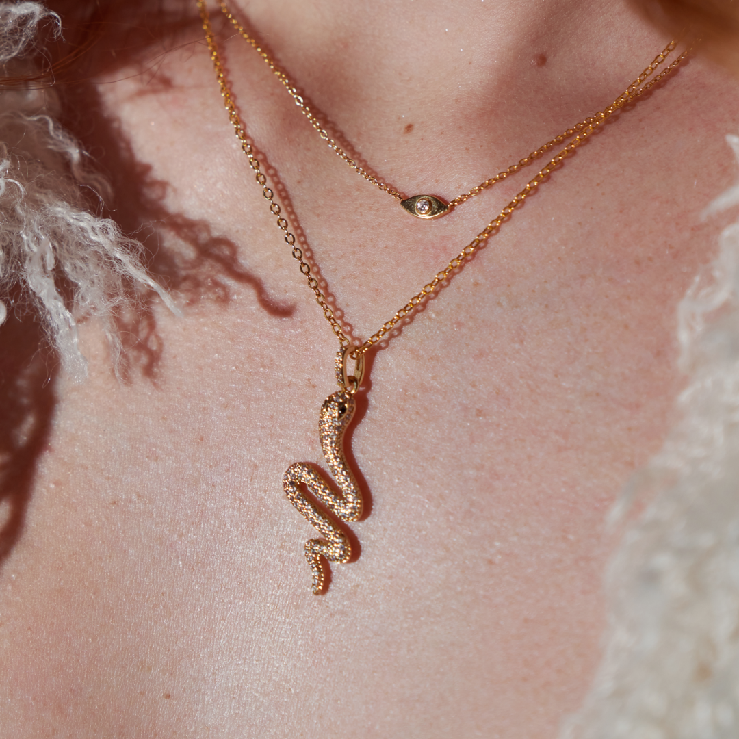 さらに100円引き◆MISCHIEF◆RHOMBUS SNAKE NECKLACE Serpentia