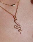 SNAKE CHARM NECKLACE