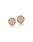 PAVÉ DISC STUD EARRINGS