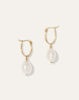 Organic Freshwater Cultured Pearl Hoops