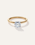Lab Grown Diamond Round Petite Classic Engagement Ring