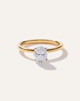 Lab Grown Diamond Oval Comfort Fit Engagement Ring