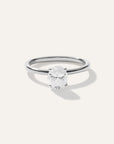 Lab Grown Diamond Oval Comfort Fit Engagement Ring