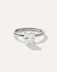 Lab Grown Diamond Oval Comfort Fit Engagement Ring