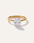 Lab Grown Diamond Oval Comfort Fit Engagement Ring