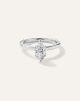 Lab Grown Diamond Marquise Comfort Fit Engagement Ring