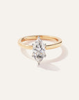Lab Grown Diamond Marquise Comfort Fit Engagement Ring