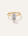 Lab Grown Diamond Marquise Comfort Fit Engagement Ring