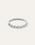 14K Gold Pear Diamond Half Eternity Band