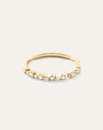 14K Gold Pear Diamond Half Eternity Band
