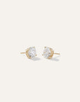 14K Gold Lab Grown Diamond Solitaire Studs