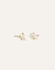 14K Gold Lab Grown Diamond Martini Studs