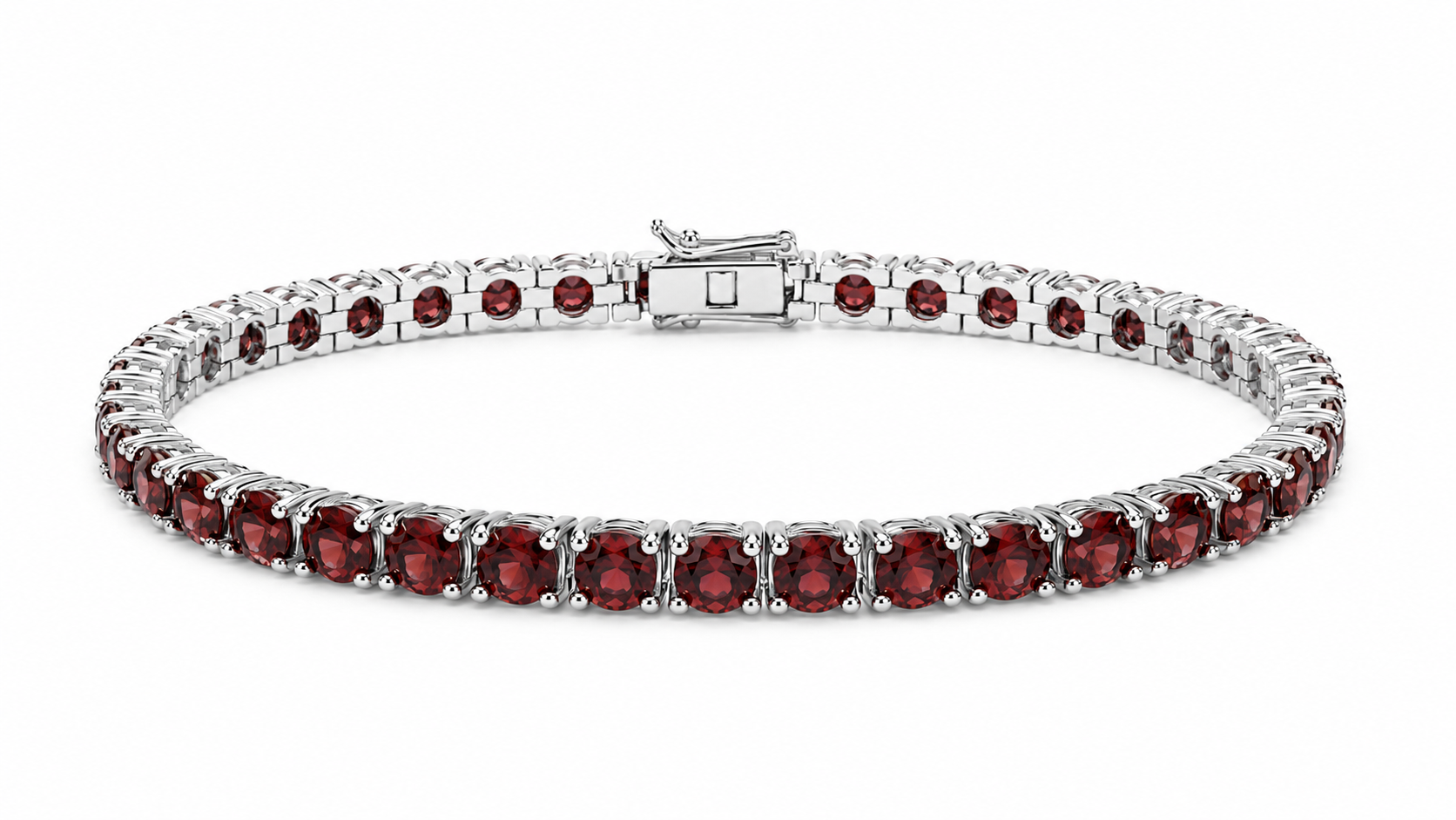 Hand Movie Wearing Tennis Bracelet Round 4 Prong Created