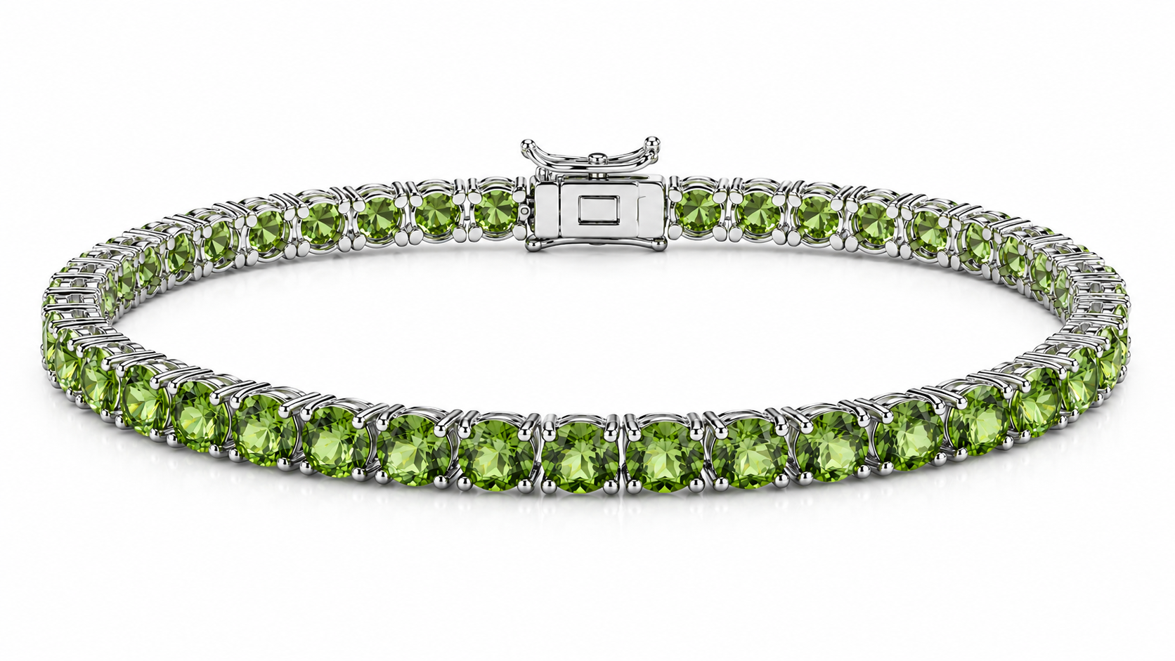 Hand Movie Wearing Tennis Bracelet Round 4 Prong Created