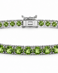 Hand Movie Wearing Tennis Bracelet Round 4 Prong Created