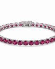 Hand Movie Wearing Tennis Bracelet Round 4 Prong Created