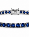Hand Movie Wearing Tennis Bracelet Round 4 Prong Created