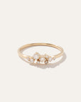 14K Gold Diamond Scatter Ring