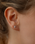 PAVÉ DISC STUD EARRINGS