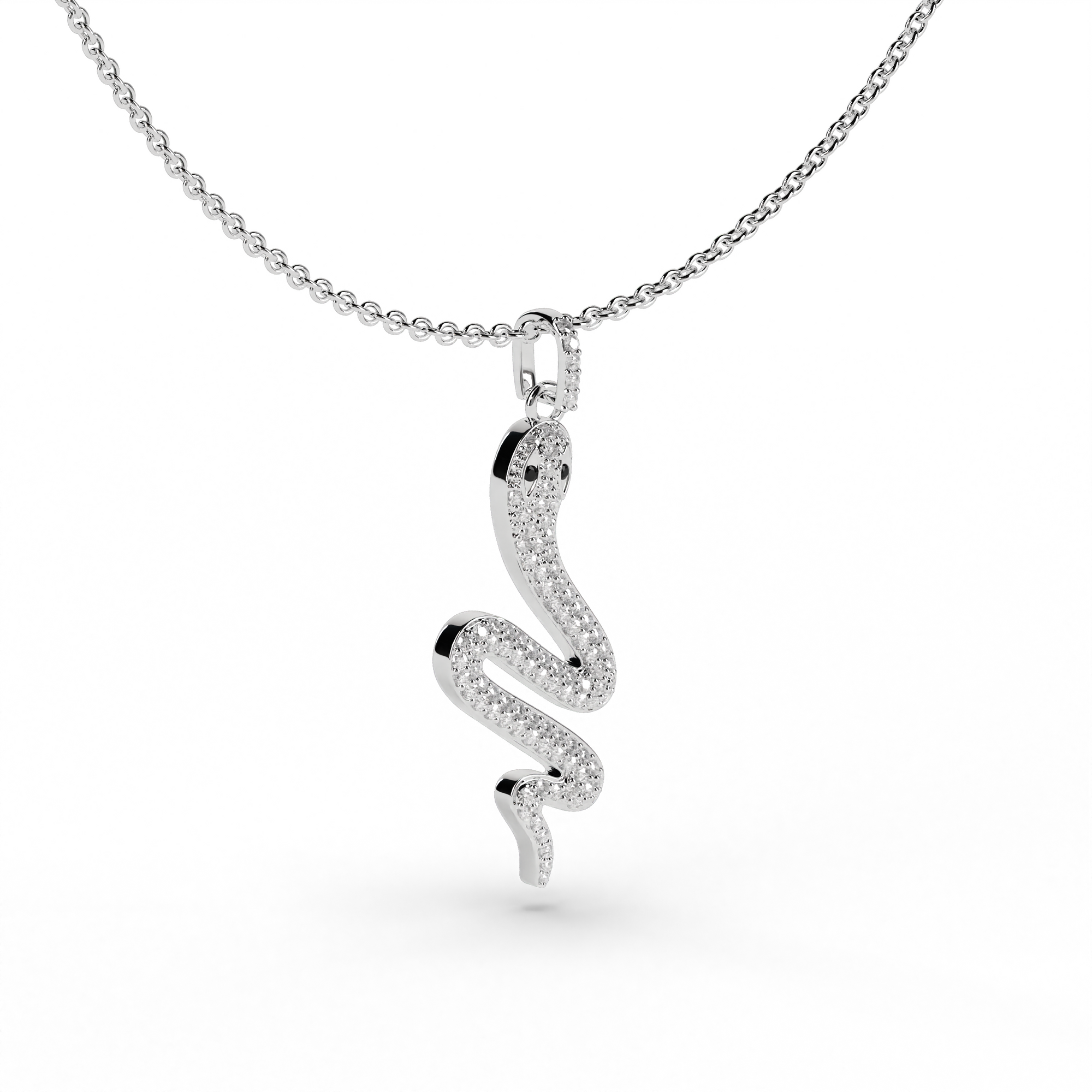 SNAKE CHARM NECKLACE