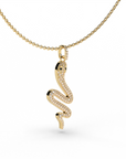 SNAKE CHARM NECKLACE