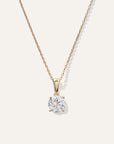 14K Gold Lab Grown Diamond Solitaire Necklace