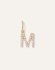 14K Gold Diamond Letter Charm