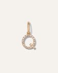 14K Gold Diamond Letter Charm