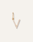 14K Gold Diamond Letter Charm