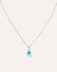 14K Gold Diamond & Semi-Precious Gemstone Drop Necklace