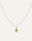 14K Gold Diamond & Semi-Precious Gemstone Drop Necklace