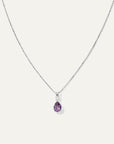 14K Gold Diamond & Semi-Precious Gemstone Drop Necklace