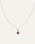 14K Gold Diamond & Semi-Precious Gemstone Drop Necklace