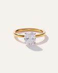 Lab Grown Diamond Oval Comfort Fit Engagement Ring