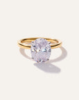 Lab Grown Diamond Oval Comfort Fit Engagement Ring