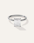 Lab Grown Diamond Emerald Comfort Fit Engagement Ring