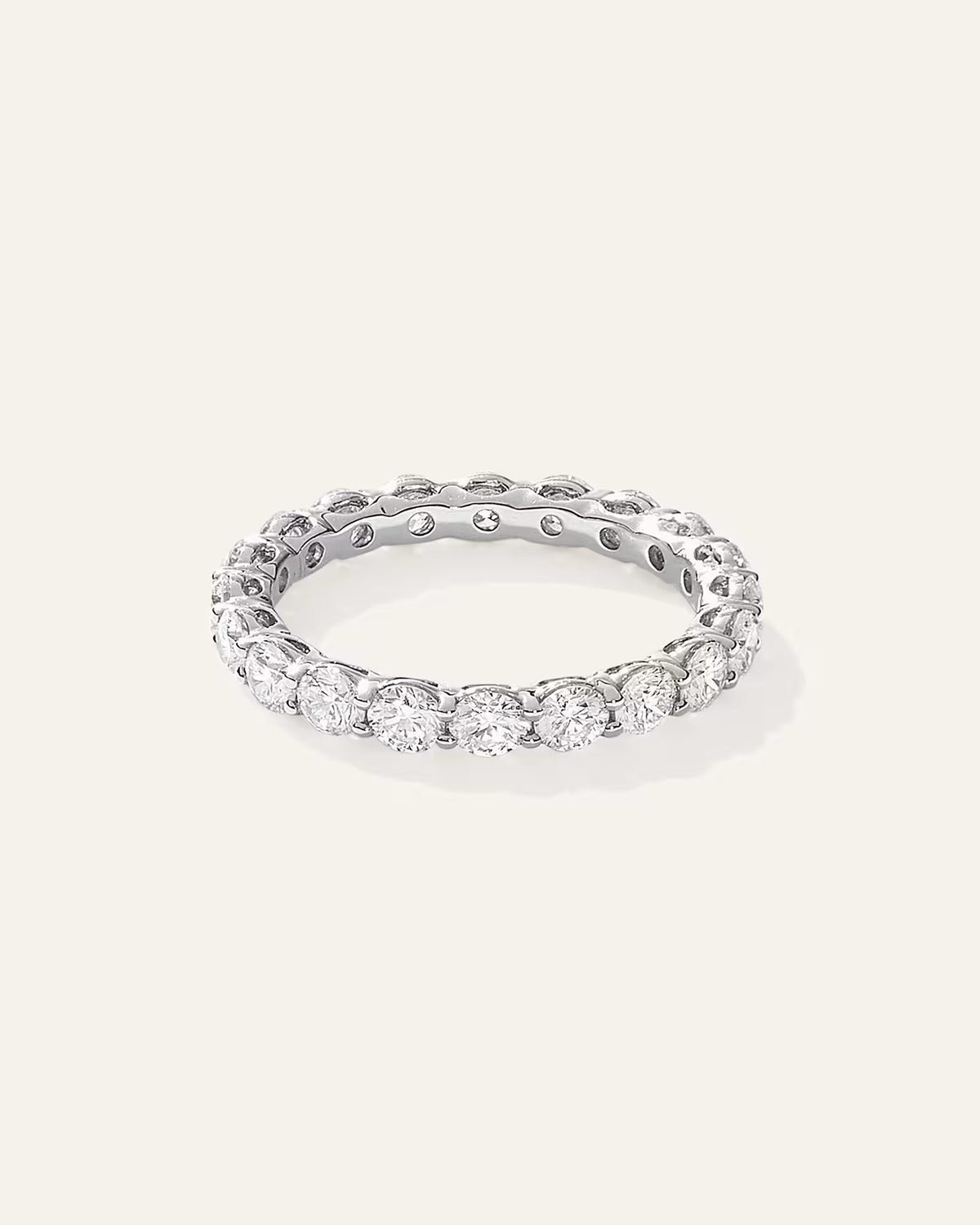 Lab Grown Diamond Round Eternity Band