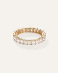 Lab Grown Diamond Emerald Eternity Band