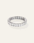 Lab Grown Diamond Emerald Eternity Band