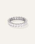 Lab Grown Diamond Emerald Eternity Band