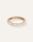 Lab Grown Diamond Emerald Eternity Band