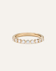Lab Grown Diamond Single Shared Prong Halfway Band