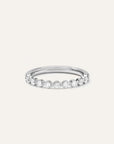 Lab Grown Diamond Single Shared Prong Halfway Band