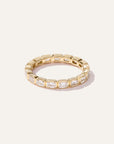 Lab Grown Diamond Emerald East-West Bezel Eternity Band