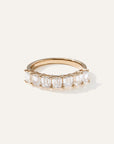 Lab Grown Diamond Emerald Seven Stone Band