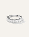 Lab Grown Diamond Emerald Seven Stone Band