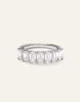 Lab Grown Diamond Emerald Seven Stone Band